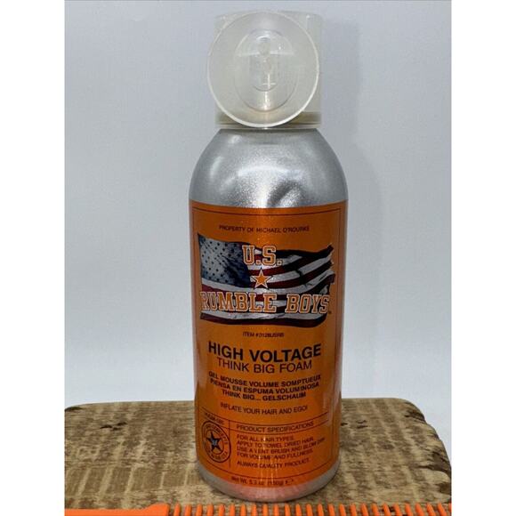 US Rumble Boys High Voltage Think Big Foam Gel Mousse Volumizing‎ Hair Styling - Picture 2 of 6
